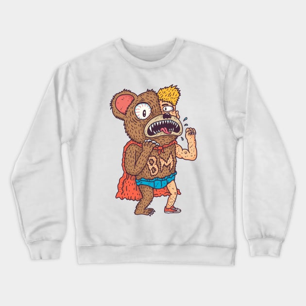 Bear Man Crewneck Sweatshirt by hex